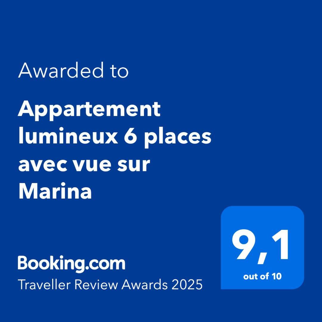 Appartement Lumineux 6 Places Avec Vue Sur Marina Mandelieu-la-Napoule Exterior foto
